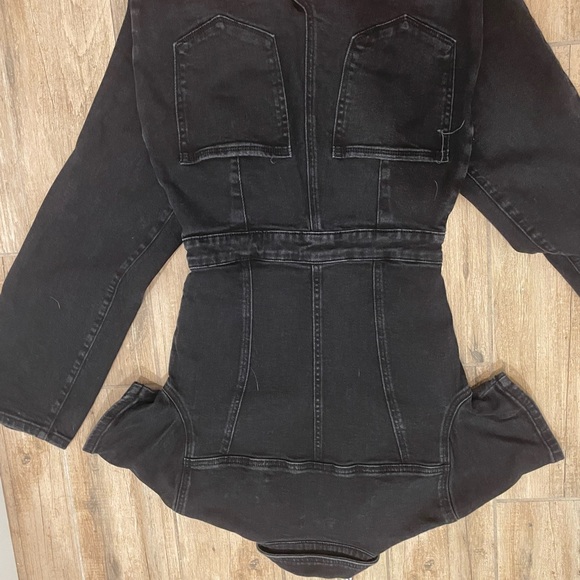 Good American Fit for Success Jumpsuit black denim size 2 - Picture 16 of 16